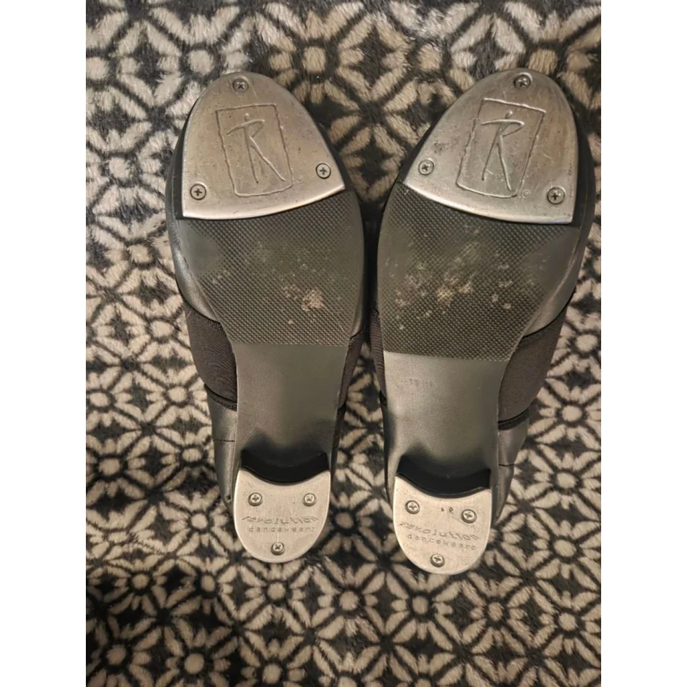 Girls Revolution Dancewear Black Tap Shoes‎ One Size